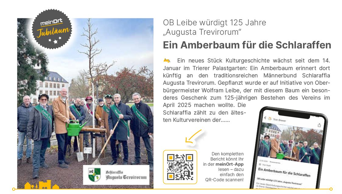 Ausschnitt meinOrt Trier: Ein Amberbaum für die Schlaraffen
